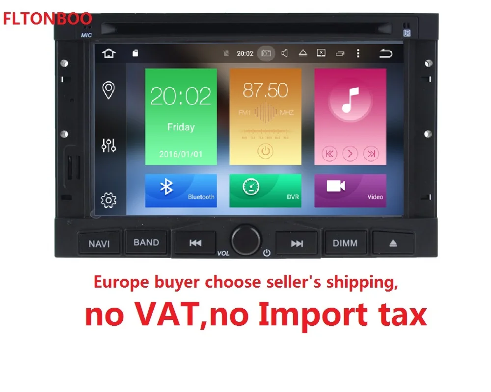 

7 inch 2 din 4GB RAM 32GB ROM android 8.0 car gps navigation for PEUGEOT 3008 For Peugeot 5008,wifi,octa core