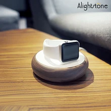 Alightstone Wood Watch Stand For Apple Watch Smart Watch Charging Dock Cable Managment Chargers Holder