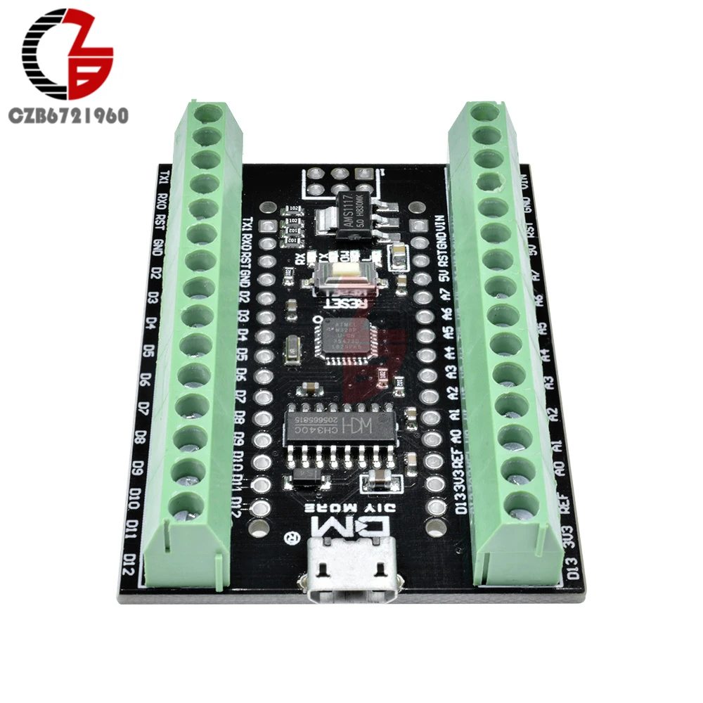 ATMEGA328P CH340G CH340 Nano V3.0 терминала щит адаптер расширения микроконтроллер платы Micro USB для Arduino UART