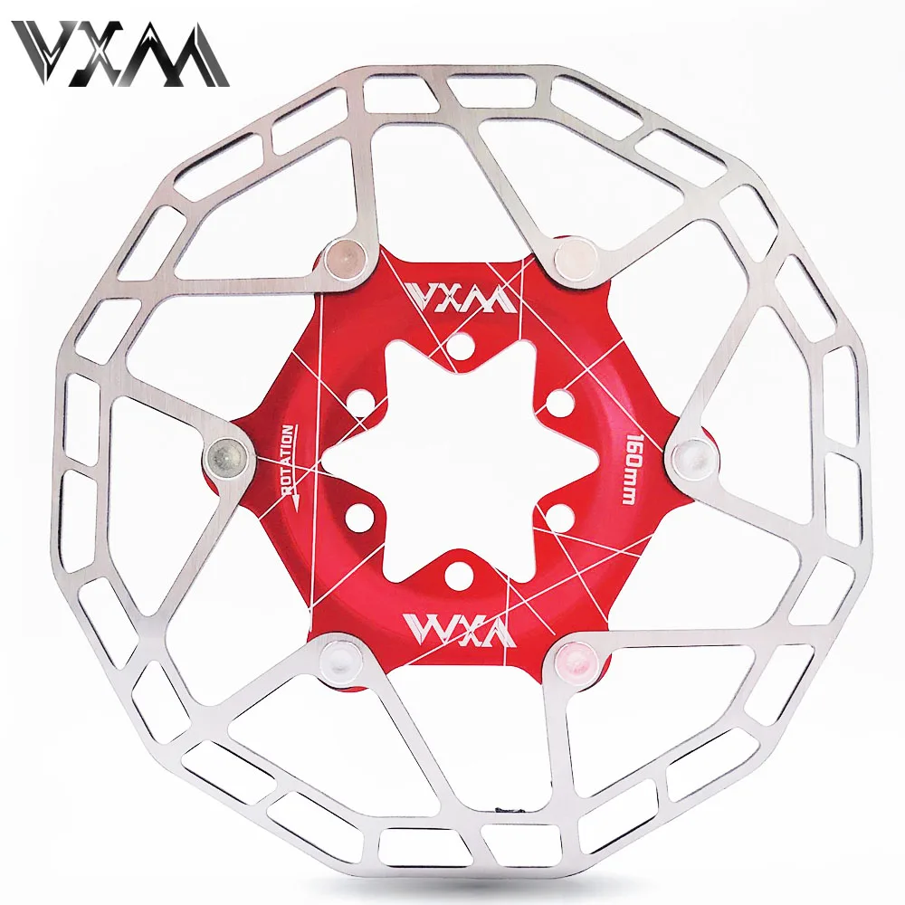 

VXM 1 pc MTB Road Bicycle Disc Brake Cooling Floating Rotor 160mm 6 bolts Rotor MTB disc brake pad for MTB bicycle ultralight