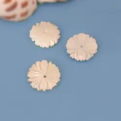 (26095-g) 6 шт. 12 мм натуральный морской В виде ракушки ручной работы цветок Бусины Caps DIY ювелирных изделий Ожерелья для мужчин Серьги Интимные