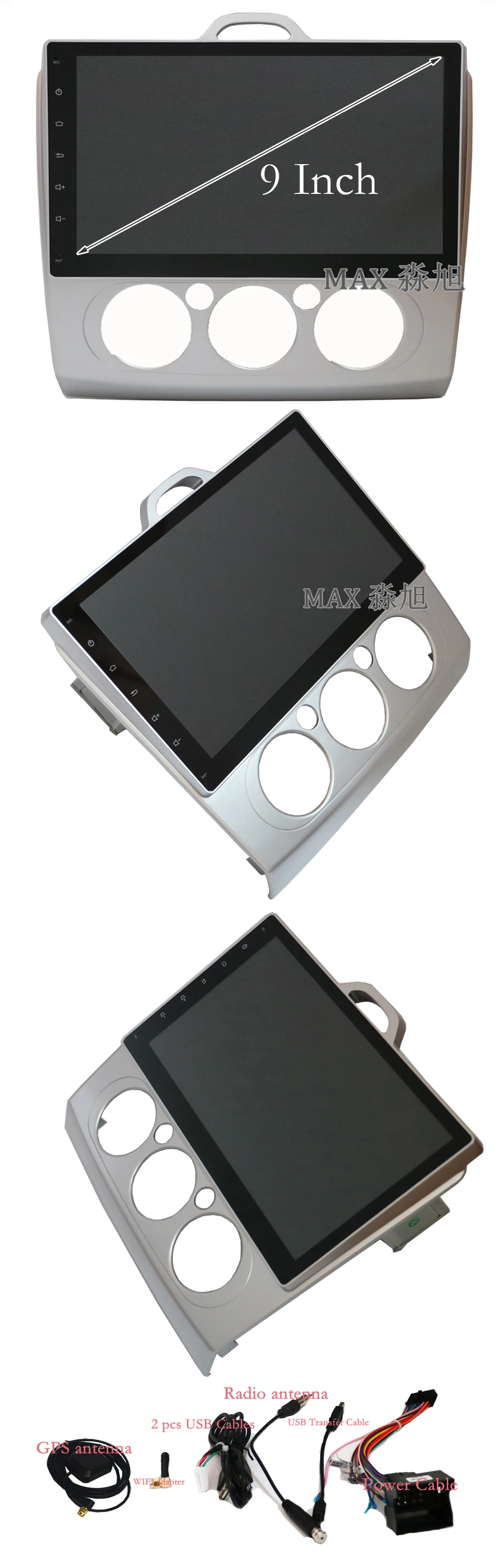 Top MAX 2G 32G Android 8.1 Car DVD Player For Ford Focus 2 3 2004-2011 GPS Navigation Free Map Car Radio RDS Bluetooth Call WiFi SWC 16