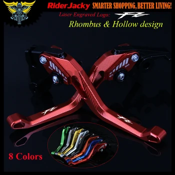 

3D Rhombus Hollow design For YAMAHA FZ 16 FZ16 2011 2012 2013 2014 2015 Red Motorcycle Adjustable Brake Clutch Lever(With Logo)