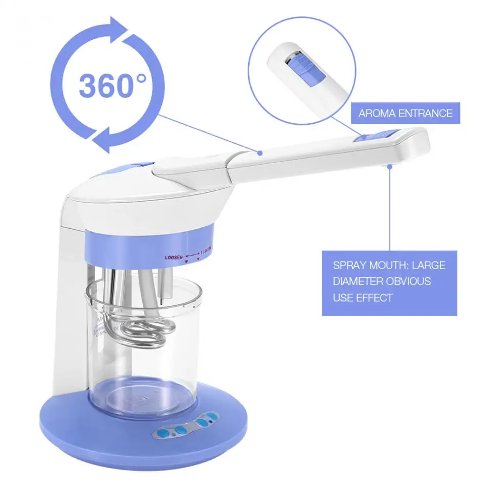 2 в 1 Пароварка для лица, озоновый опрыскиватель для лица, ионный испаритель, пароварка для увлажнения кожи, машина для ухода за кожей, распылитель для лица, устройство для красоты