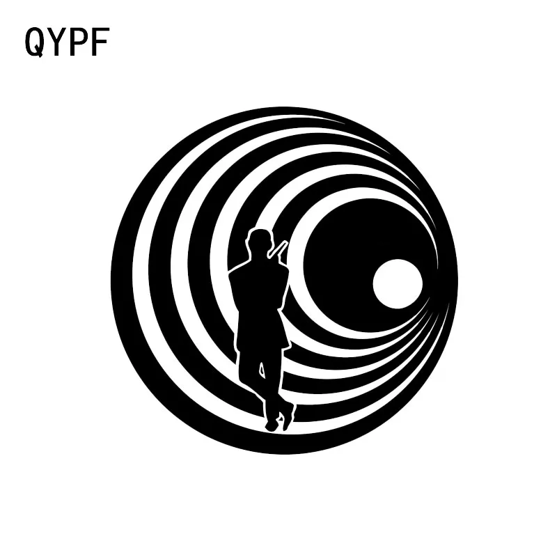 

QYPF 13.6*13.6 Interesting Ice Dancing Decor Car Sticker Personalized Decals Vinyl Accessories C16-2213