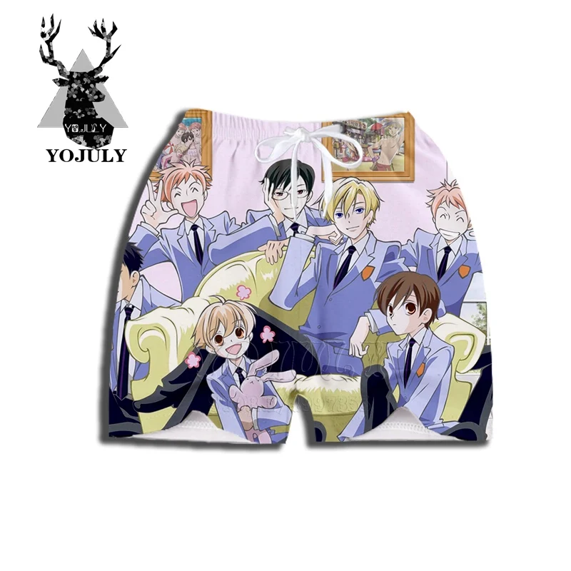 YOJULY Ouran/Клубная футболка с 3d принтом для маленьких мальчиков и девочек-подростков, шорты, толстовка, модная детская одежда в шести стилях, X48