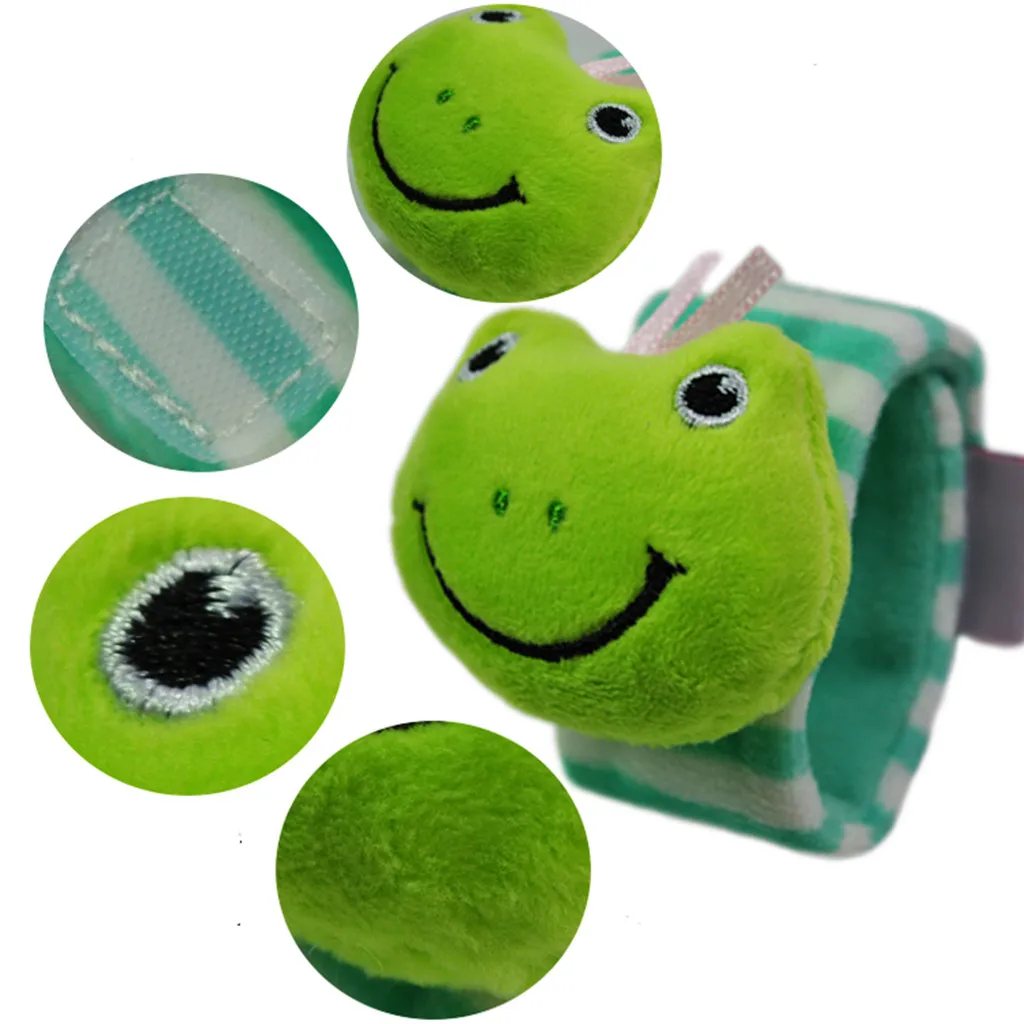 1Pc Infant Baby Kids Children Toddlers Soft Plush Animals Lovely Wristband Rattle Learn Toy Novelty Gift