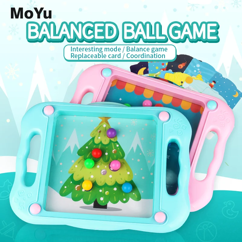 

New MoYu 3D Balance Ball Fairy Tales Board Beads Game Escape Hand Held Fun Skill Puzzle Game Educational Toys For Children Gift