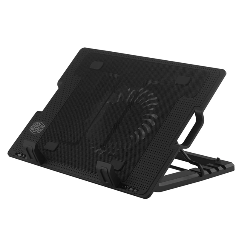 

Laptop Cooler Accessories 6.5-45 Degree Adjustable 2 USB laptop Cooling Pads Blue LED Notebook Stand Base For Computer PC