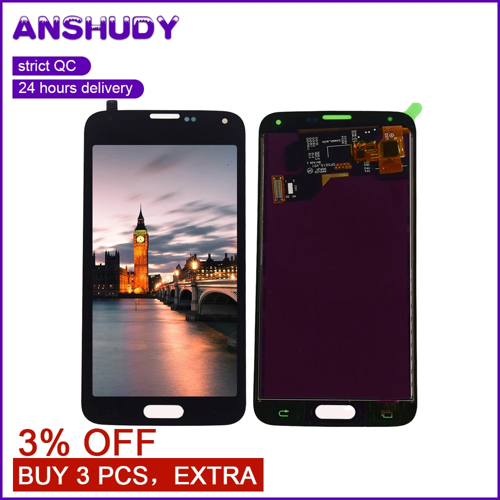 

G900F LCD For Samsung S5 Display Touch Screen Digitizer Assembly For Samsung Galaxy S5 LCD G900 Display Screen I9600 Display
