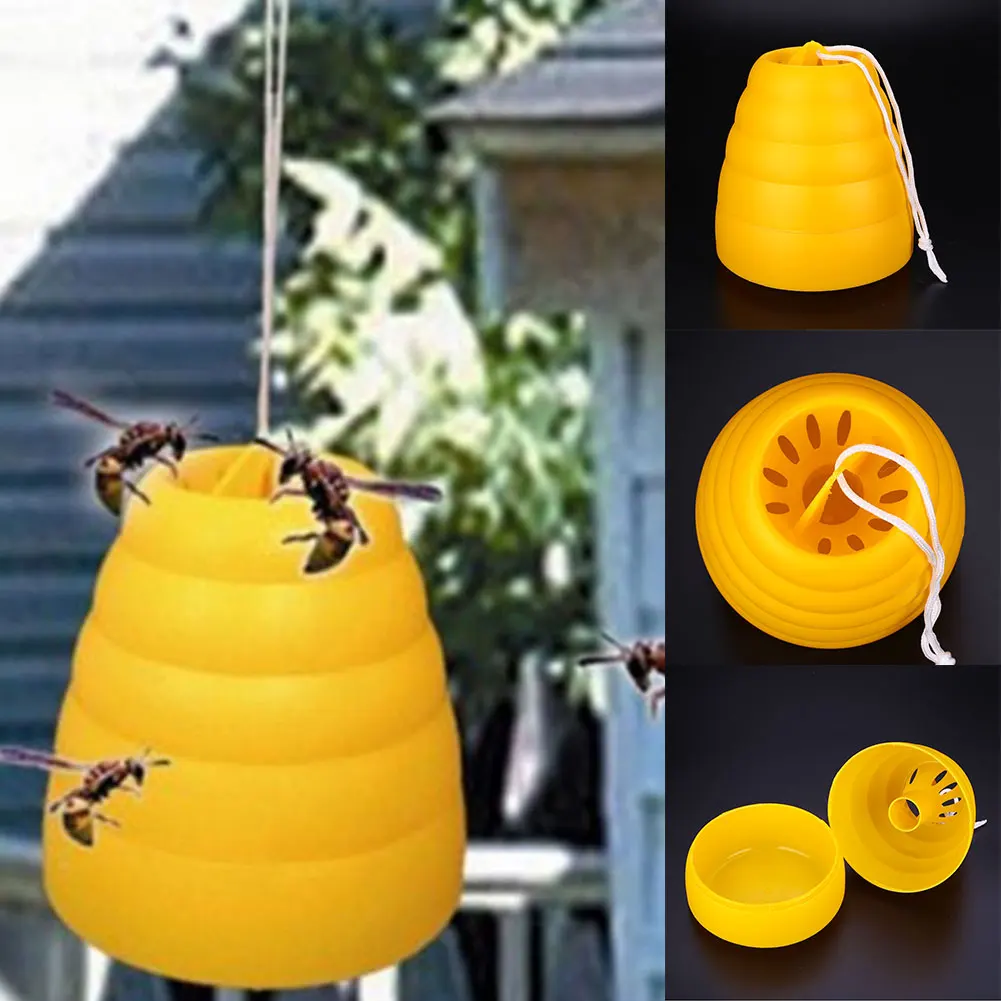 outdoor flying hanging wasp bee trap fly insect bug traps pests pests trap