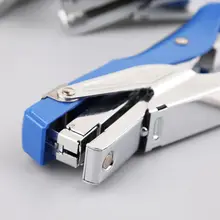 Прочная металлическая для бумаги плоскогубцы степлер ручной настольный набор канцелярских принадлежностей