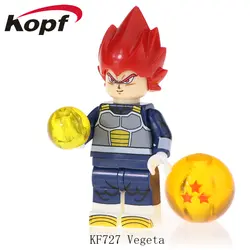 Строительные блоки Dragon Ball Z кирпичи Vegeta Vegetto Mira Son Gohan Kanba Son Goku фигурки модель игрушки для детей подарок KF727