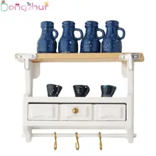 Аксессуары для кукольного домика, мини настенный стеллаж, миниатюрный ящик для 1:12, игрушка, сделай сам, кукольный домик, миниатюрный набор мебели