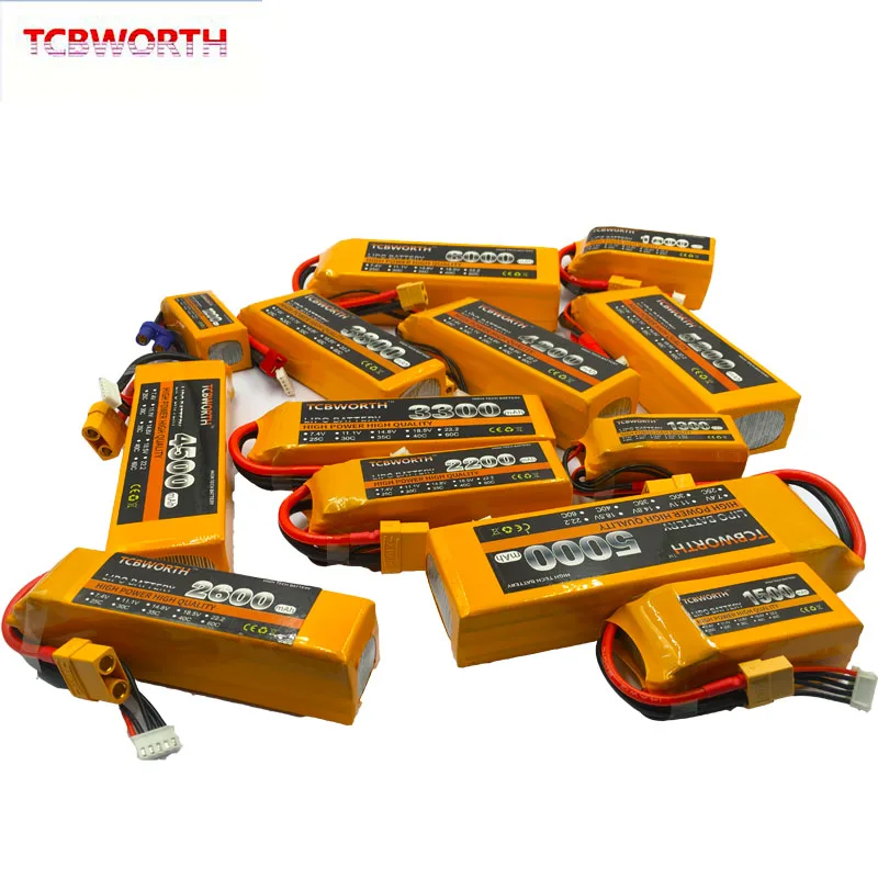 18.5V 5S RC Toys LiPo Battery 1100 1500 2600 3000 3800 5000mAh 30C 40C For RC Airplane Drone Helicopter Car Boat 5S Battery LiPo