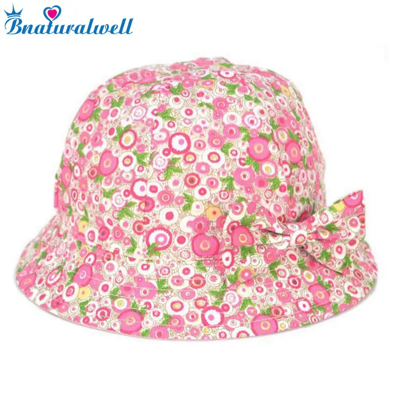 Bnaturalwell дети хлопок Sunhat Обувь для девочек летние шляпы Детские Красочные ведро шляпа с широкими полями детский сад для малышей пляжная шляпа 1 шт. h019