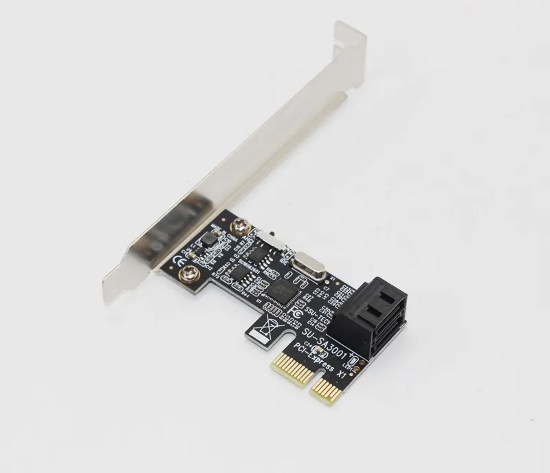 PCI Express to 2 Ports SATA 3.0 Card 6Gbps PCI-E SATA PCIE SSD Adapter Low Bracket Computer Components IPFS HDD Mining SATA Card