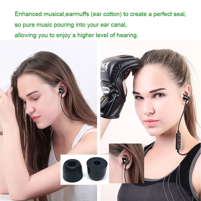 24 pcs/12 pair ANJIRUI ( L M S )4.5mm Caliber Ear Pads/cap memory ear foam eartips for in ear Headphones tips Sponge Ear cotton
