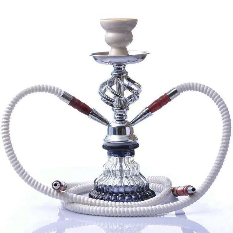 

Arab Style Acrylic Hookahs Double Hose Portable Club Vapor Shisha Chicha Vaporizer Narguiles Smoking Glass Vase Shisha Hookahs