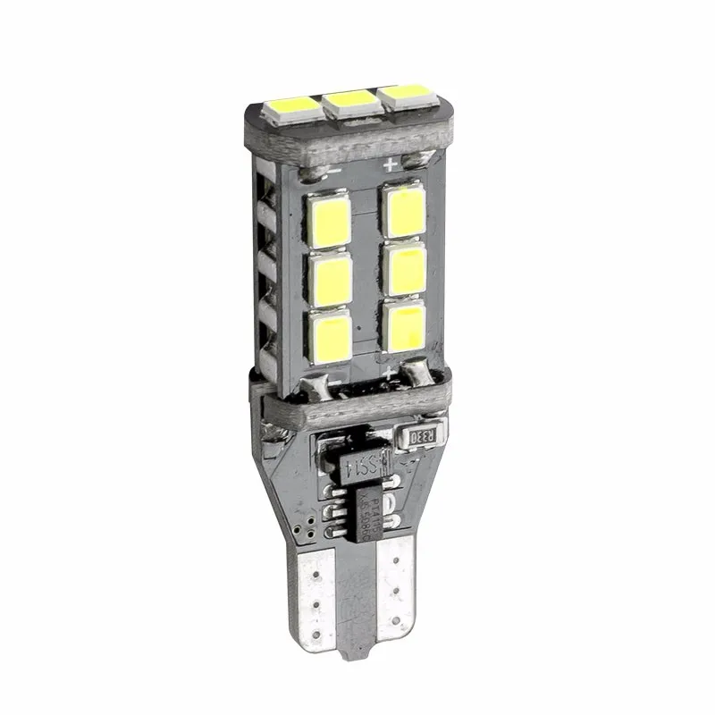 T15 W16W WY16W 15 SMD 2835 Светодиодный CANBUS без ошибок автомобиля задние светодиодные лампы тормозного светильник авто задний фонарь поворотники красный белого и желтого цвета Янтарный