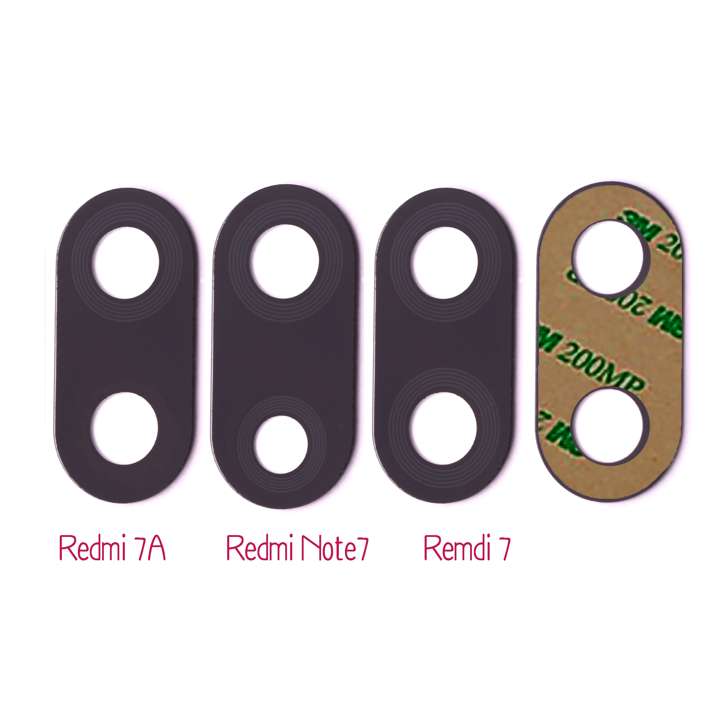 

New Rear back camera glass lens replacement with sticker For Xiaomi Redmi Note 7 Redmi 7 7A Redmi Note7