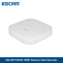 ESCAM PVR204 1080P HD сеть NVR видеорегистратор 4 канала безопасности сетевой видеорегистратор с протоколом ONVIF для ip-камеры системы видеонаблюдения
