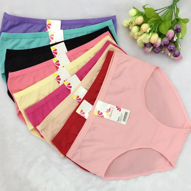 Cheap Wholesale 10pcs/lot Bamboo Fiber Underwears Women Panties