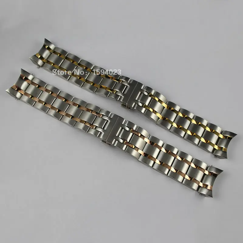 

23mm T035617A T035439 New Watch Parts Male Solid Stainless steel Gold plating bracelet strap Rose gold plated WatchBands