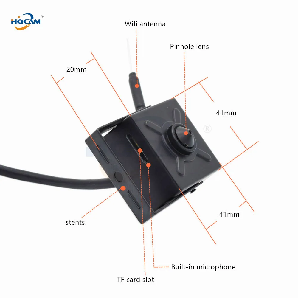 HQCAM CamHi IMX323 Basso illumination1080P Audio Mini WIFI IP dell'interno Della Macchina Fotografi