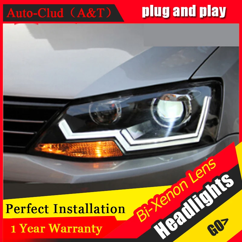 Авто Clud 2011 2014 для vw jetta головной светильник s VW MK6 светодиодный автомобиля Стайлинг