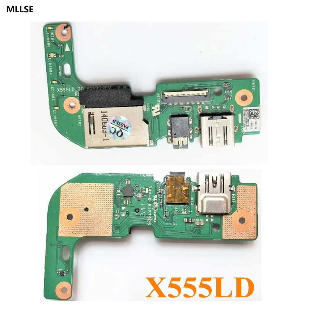 

original For ASUS X555 X555L X555LD X555LD_IO USB AUDIO CARD READER BOARD REV:2.0 MB Good working