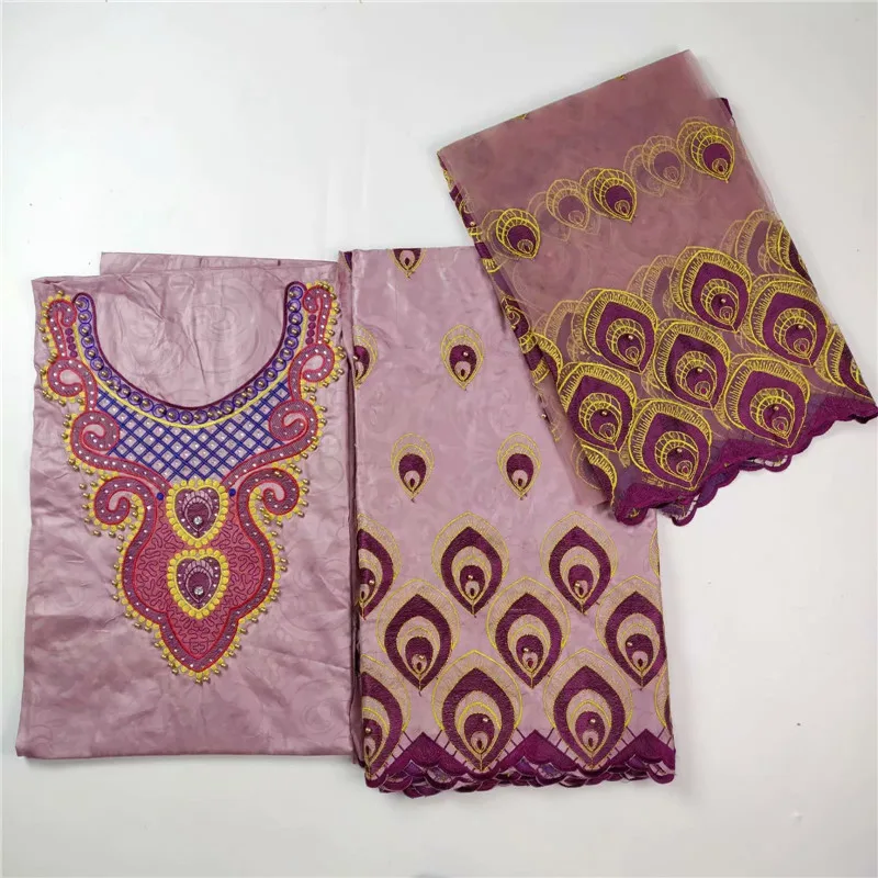 

WH!2017 African Lace Fabric Style Bazin Cotton Lace Fabric,French Lace Fabric Net With Bead Embroidery Material ! L71712
