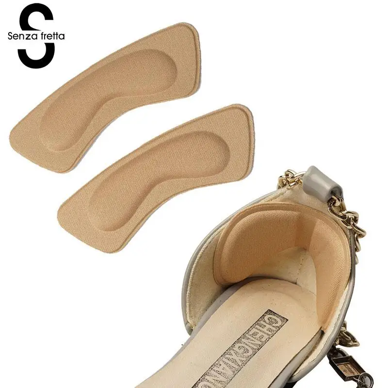 

Senza Fretta 1Pair Invisible Back Heel Shoe Inserts Women High Heel Protector Feet Care Shoe Insoles Comfort Pain Relief Cushion