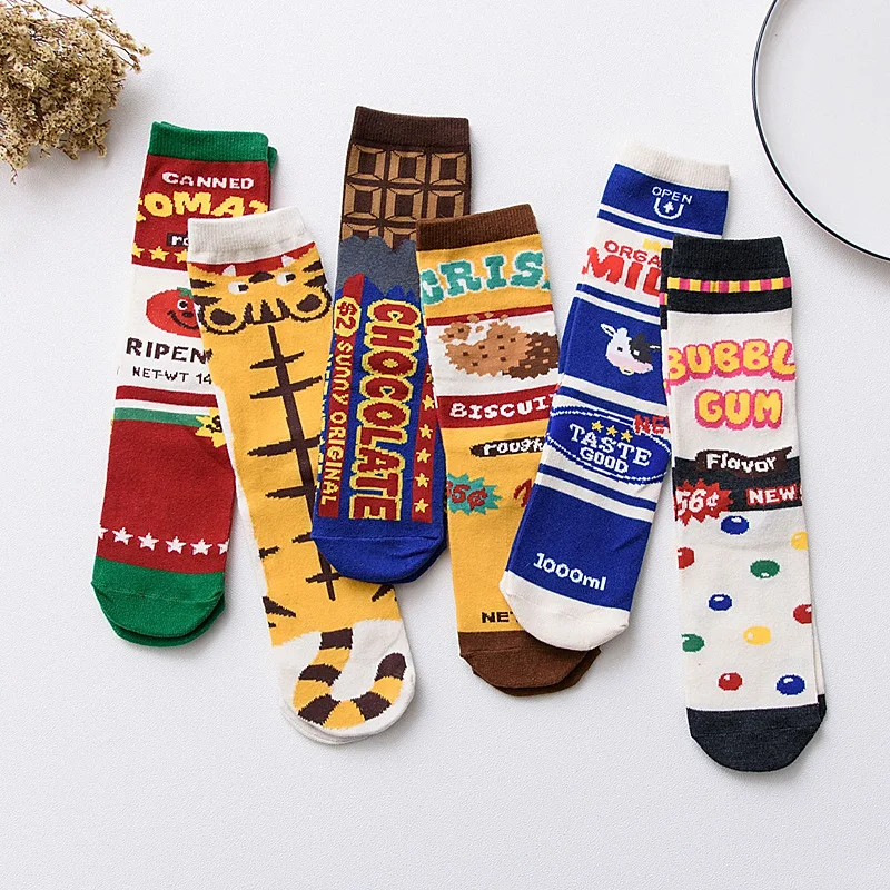 

New Fashion Women Men Socks Breathable Cotton funny Sock Hot Sale Creativity Female girl Socks