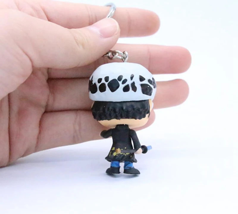 Аниме one piece Trafalgar Law Monkey D Luffy милый брелок для ключей Kwaii виниловые фигурки Коллекция Модель игрушки