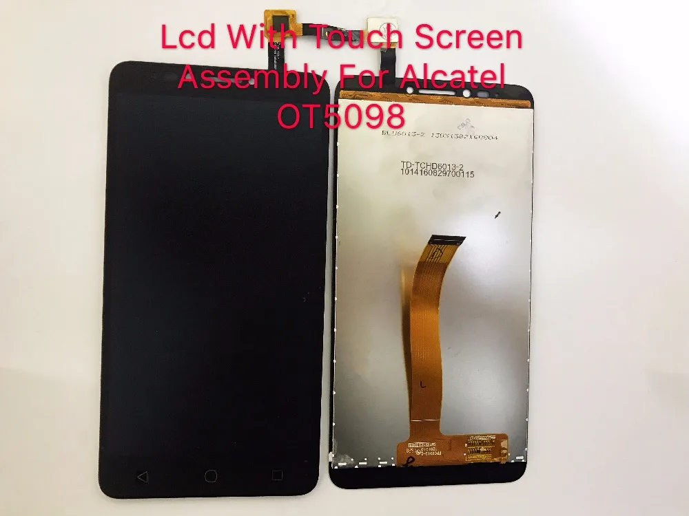 DGGROWING Past Tested Mobile Phone Full LCD Display With Touch Screen Panel Assembly For Alcatel OT5098 Free Shipping Tools | Мобильные