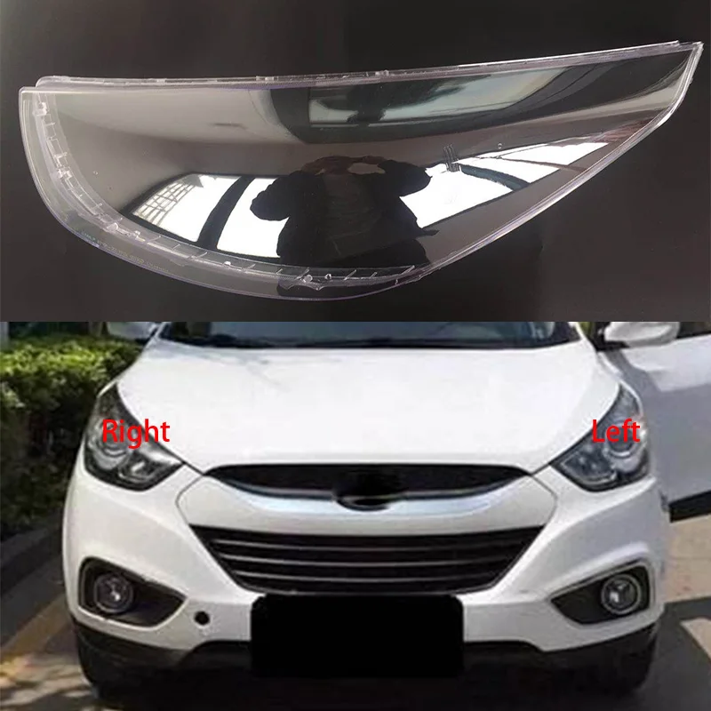 

For hyundai IX35 2009-2012 Transparent Plexiglass Lampshade Headlight Shell Headlamp Cover lamp shade