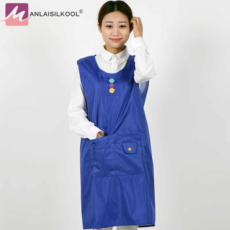 2018 Korean Kitchen Cooking Waterproof Aprons Women Household Cleaning
