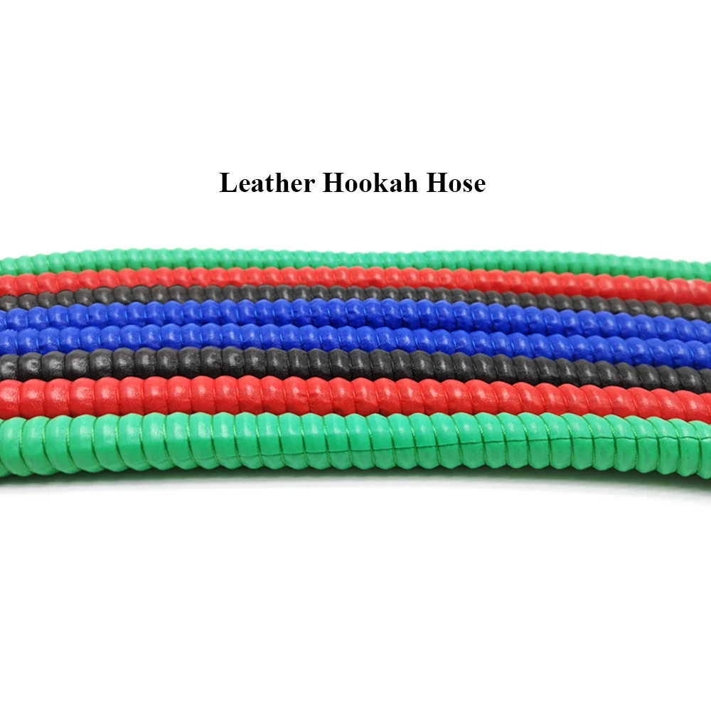 LOMINT, 1 м, маленький размер, кожаный шланг для кальяна, деревянный шланг для кальяна, наконечники для рта, аксессуары для кальяна, LM-539, черный, зеленый, синий, красный