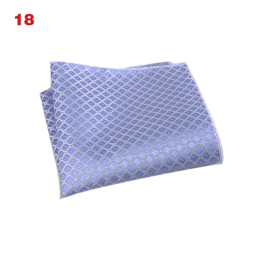 Дизайнерский Карманный квадратный модный шарф в горошек Пейсли Цветочный стиль клетчатый шарф мужской Карманный костюм аксессуары - Цвет: 18