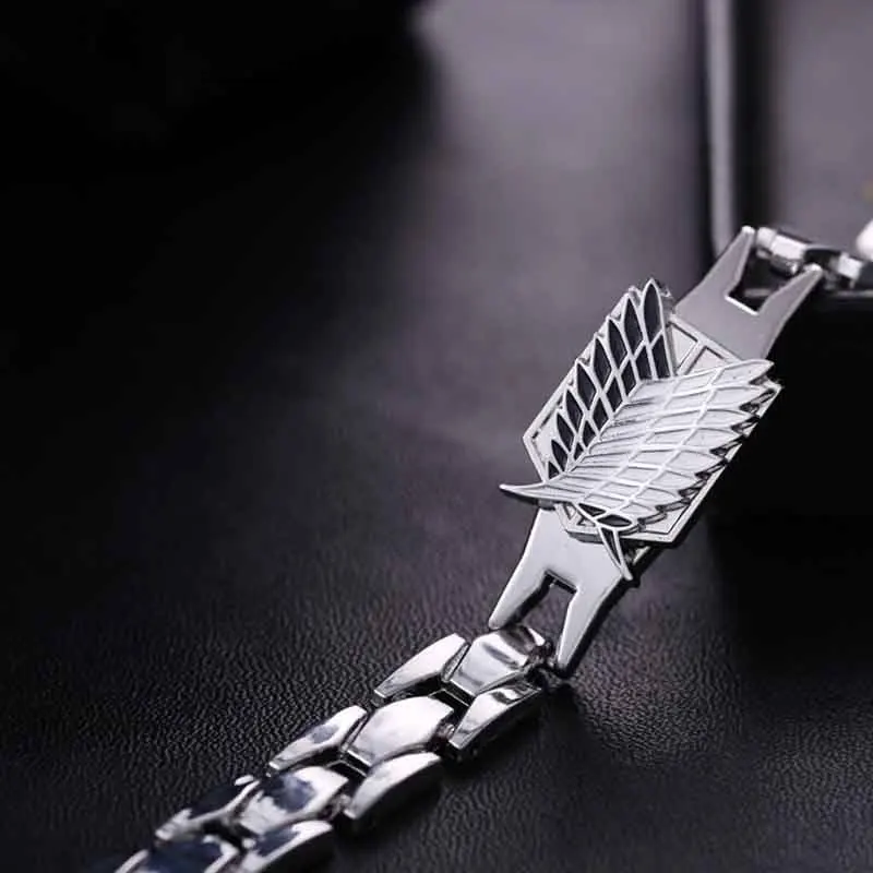 Гигантский атака серебряный браслет из сплава металлический браслет косплей ювелирные изделия может дропшиппинг