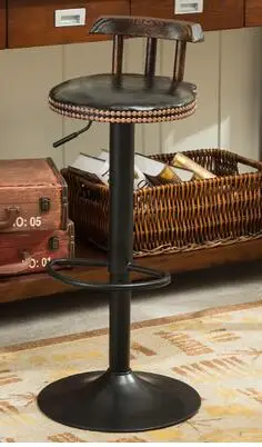 Real wood chair, wrought iron bar chair. Lifting chair. Rotate. Stool bar chair Real wood chair, wrought iron bar chair. Lifting chair. Rotate. Stool bar chair