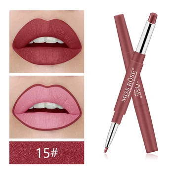 

MISS ROSE Double-end Lipsticks Lasting Lipliner Waterproof Profissional Moisturizer Lip Liner Stick Pencil Batom Matte New TSLM1