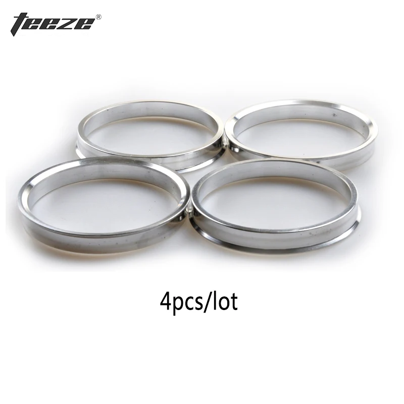 

Teeze - (4 Pieces/Set) Aluminum Wheel Accessories Center Hub Rings OD 72.6 to ID 54.1 Spigot Hub Rings Tire Accessories