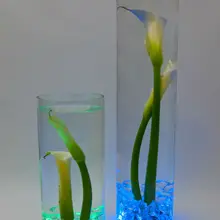 50 шт./компл.! Водонепроницаемый дизайн длительный Батарея управлением мини LED Погружные Floralite свет