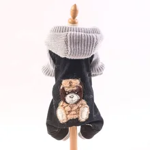 

2018 Hoodies Pet Jumpsuit Dog Clothes Winter clothing Jean Velvet Coat Autumn Clothes for Small Medium dogs Pet Pruducts