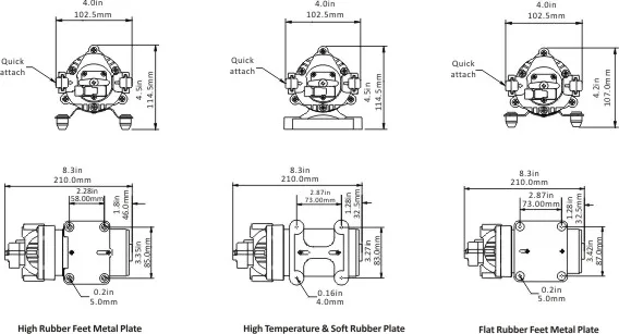 SURFLO KDP-3580A сверхмощный опрыскиватель высокого давления насос DC 12 В 80psi 5.5L/мин 80psi для автомобиля-установленный опрыскиватель, Электрический опрыскиватель