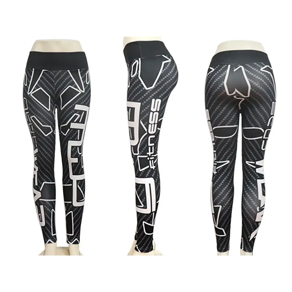 

2018 Yoga Pants Tights Women sport Fashion Sexy line Leggings yoga Pants Slim Elastic Leggings Sportswear