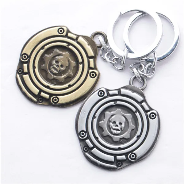 Wholesale 10pcs/lot Gears of War LOGO Key Chain Metal Key Chains Key