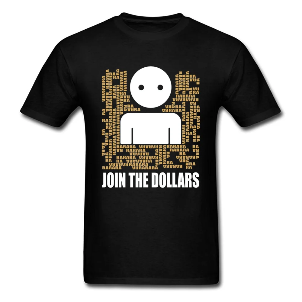 Dollars Durarara 19722 Summer 100% Cotton Crew Neck Tees Short Sleeve Gift Tops Shirt Hip Hop Crazy T Shirt Drop Shipping Dollars Durarara 19722 black